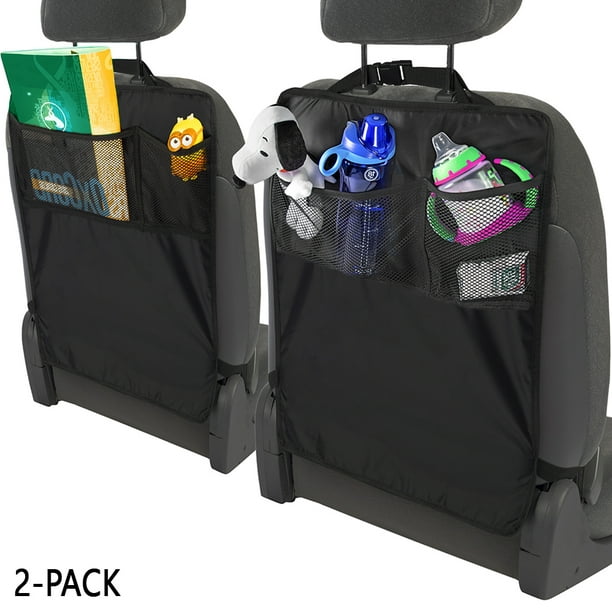 Universal Car Seat Back  Kids Anti Kick Mud Protector Cover 2 Pockets Organiser